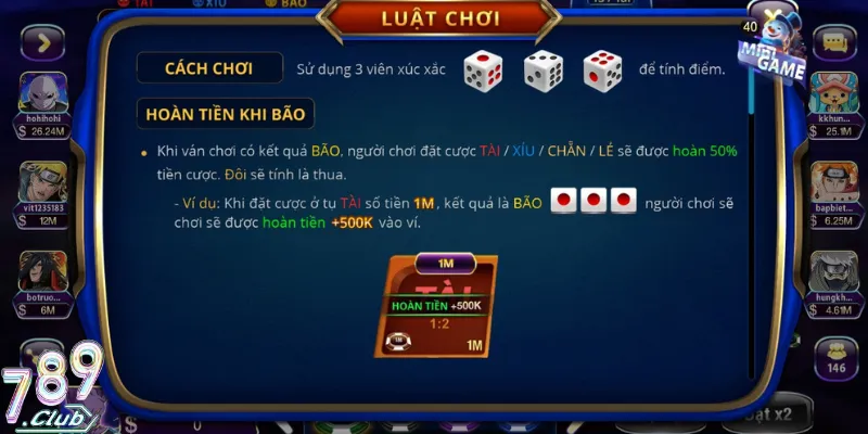 Cập nhật luật lệ chính xác của các phiên bản game