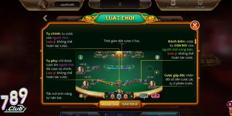 Làm Quen Xì Dách 789Club Lối Chơi Linh Hoạt Dễ Thắng 2 Game xì dách có thưởng 789Club