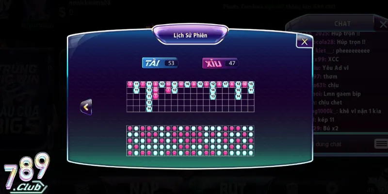 Soi Cầu Tài Xỉu 789Club | Dự Đoán Dựa Theo Khoa Học 3 Ghi chép thống kê lịch sử đầy đủ nhiều phiên